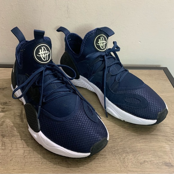 Nike Other - Men's NIKE Navy Blue HUARACHE EDGE Txt AO1697 Mesh RUNNING Shoes SNEAKERS  8
